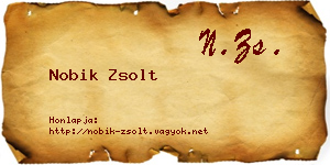 Nobik Zsolt névjegykártya